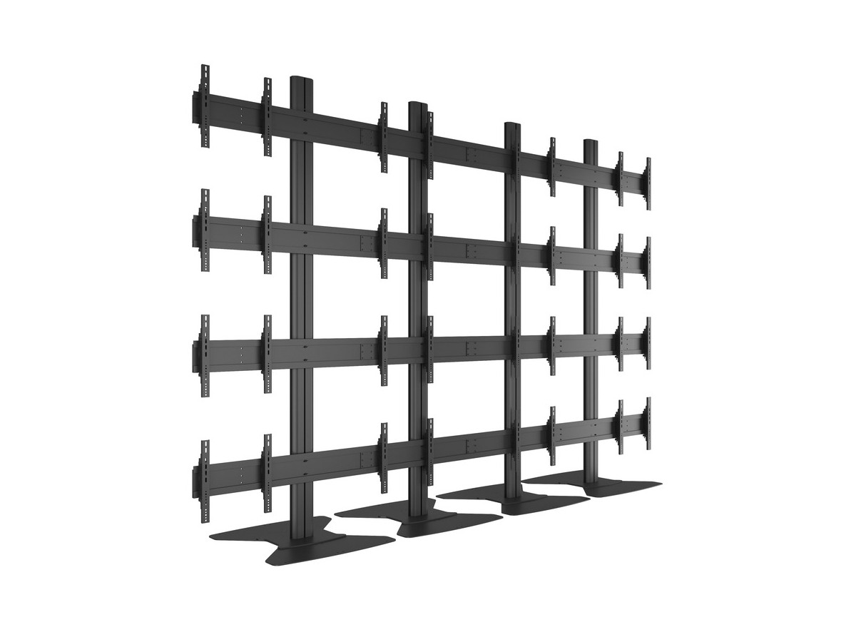 Multibrackets 7350073730933 M Public Video Wall Stand 16-Screens 40-55'' Black