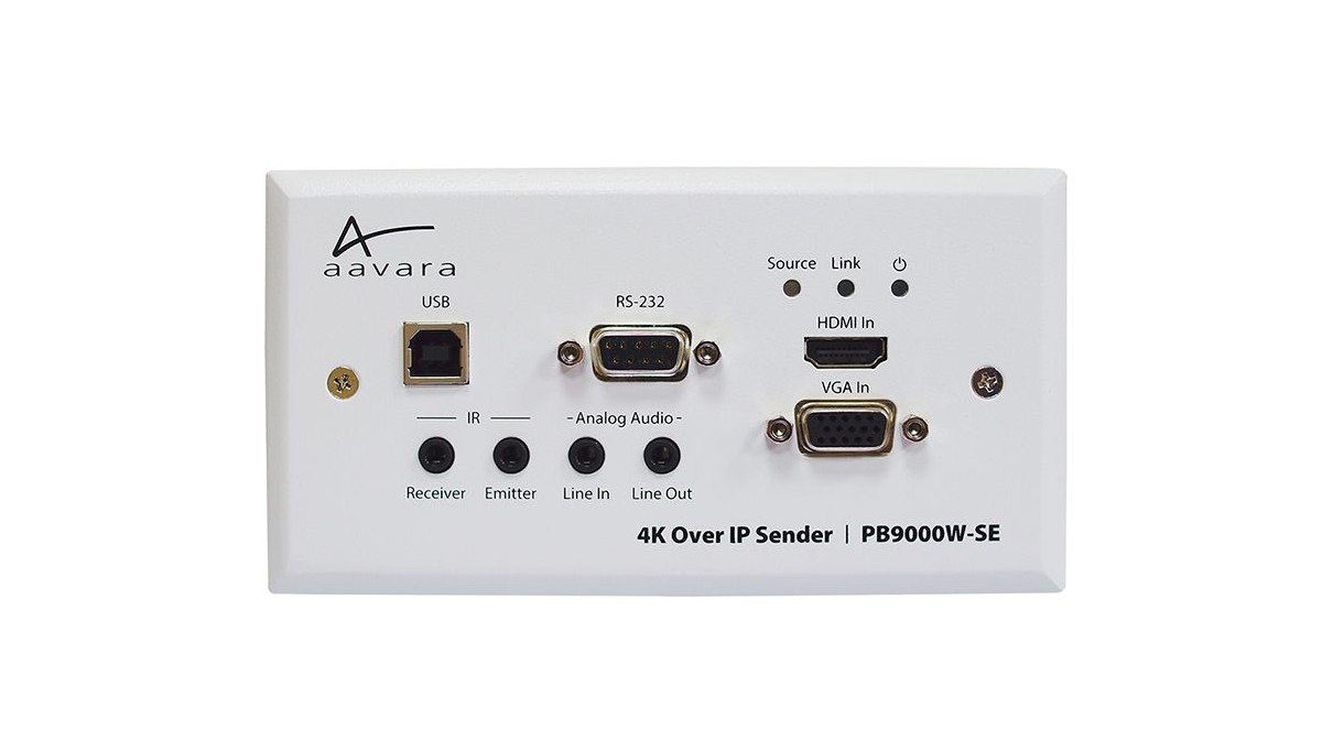 Aavara PB9000W-SE Sender Wall Plate