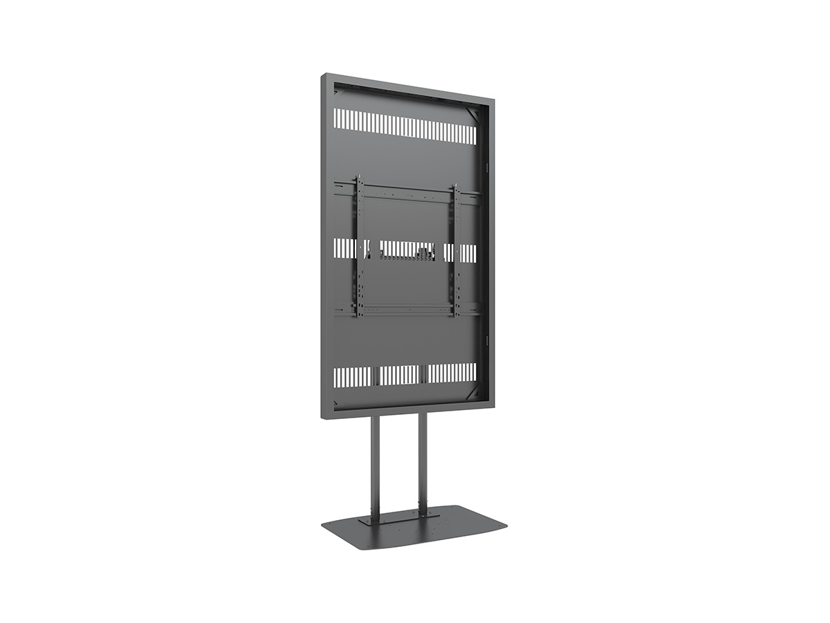 Multibrackets 7350073732692 M Pro Series - Dual Pole Enclosure 75'' Floorbase