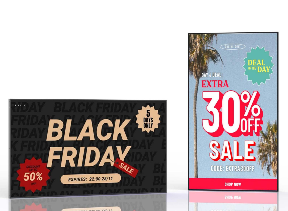 Amber 55'' Window High Brightness Display with Android