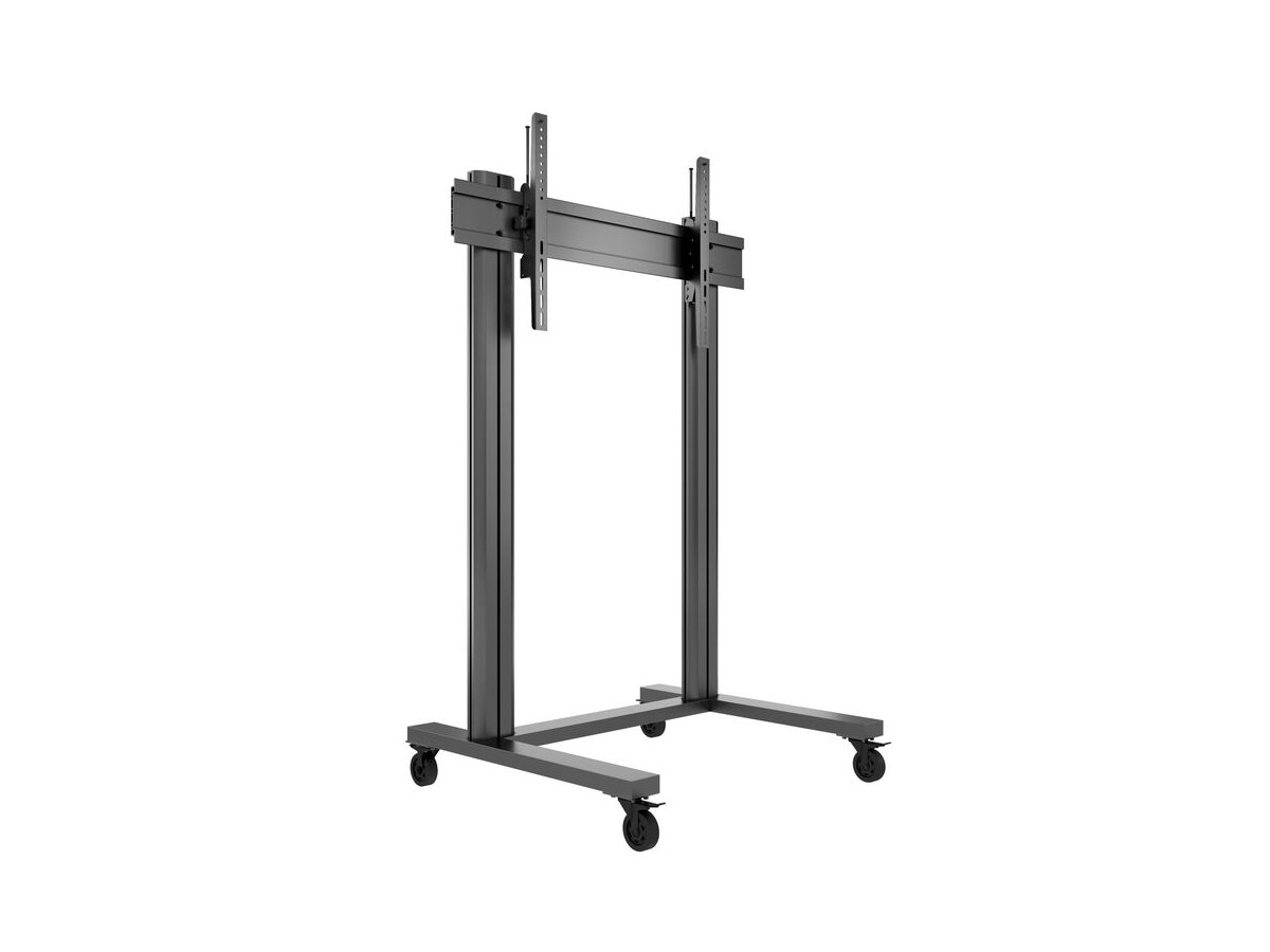 Multibrackets 7350073732739 M Public Display Stand 180 Dual Pillar Wheelbase Black