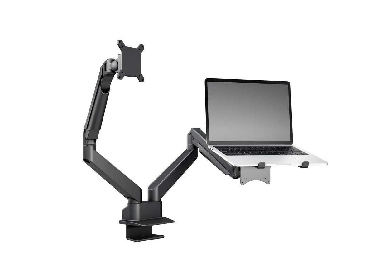 Multibrackets 7350105211881 M VESA Gas Lift Arm Dual Arm w. Laptop Holder Black