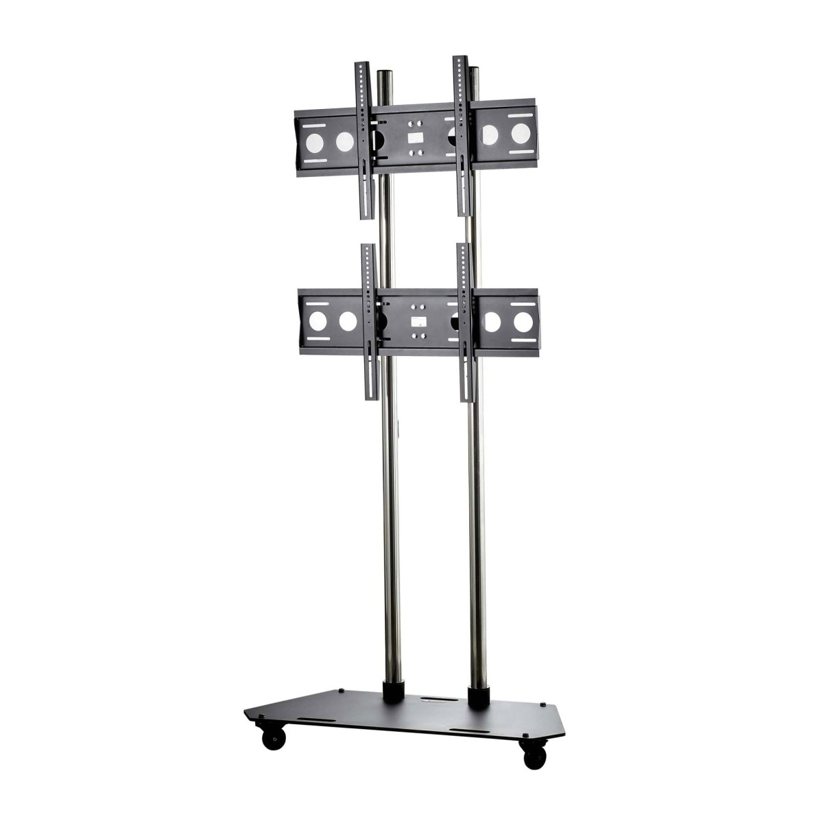 Edbak TR3 Flat Screen Trolley for Two 37″-60” Screens, vertical position