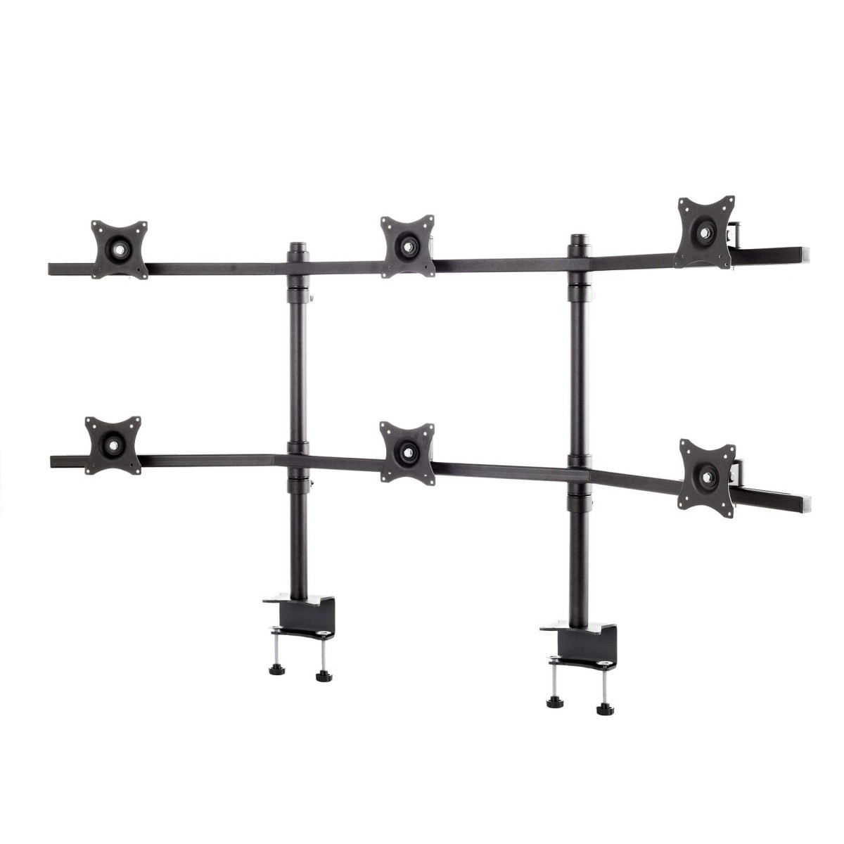 Edbak SV17 Desktop Mount for Six 19″-27″ Screens, curved