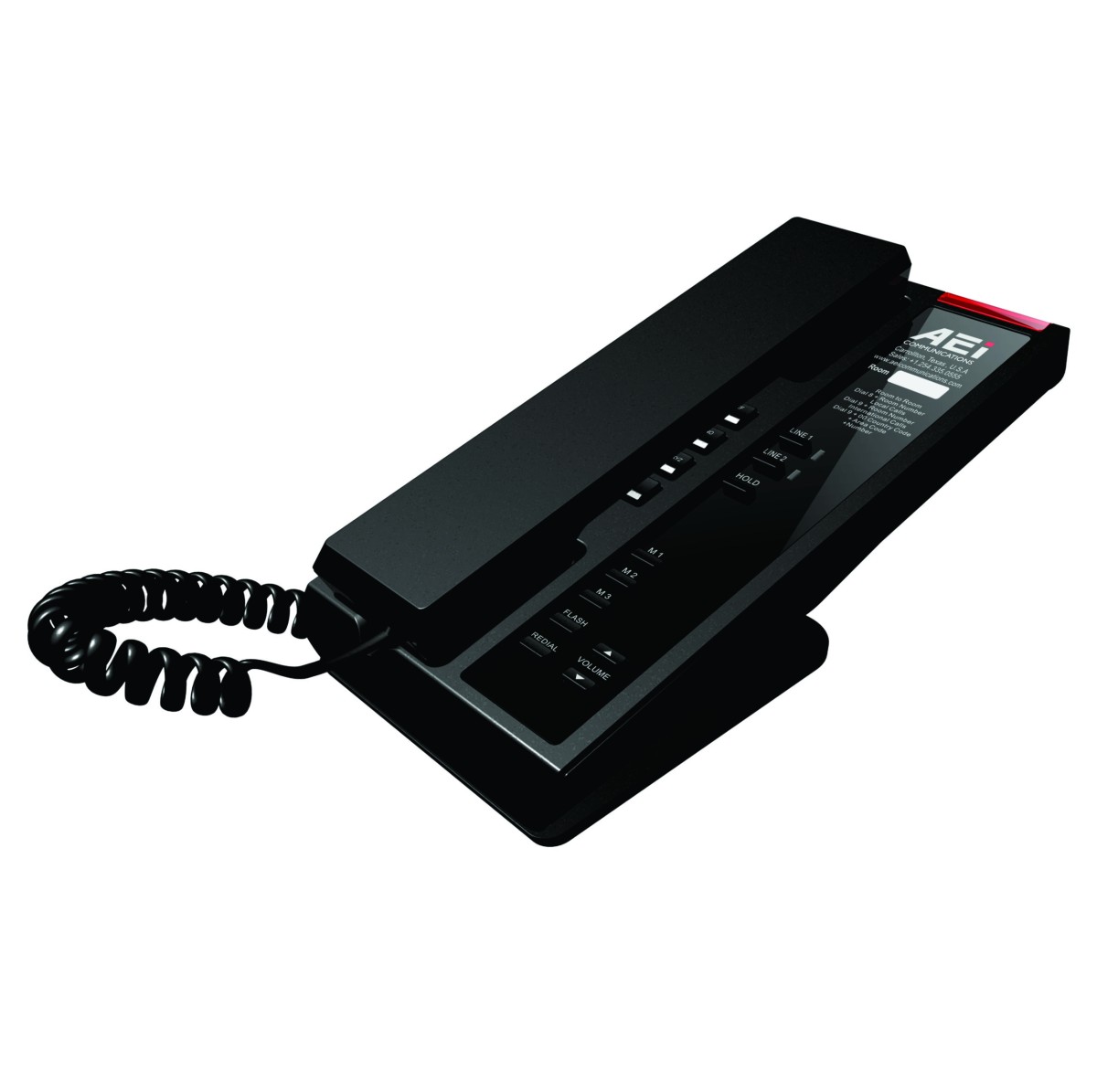 AEI ALN-5203 Slim Dual-Line Analog Corded Telephone