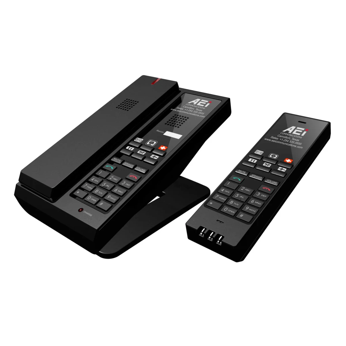 AEI AGR-8106-SMK Single-Line Analog Non Display Cordless Telephone with Dual Keypad (master)