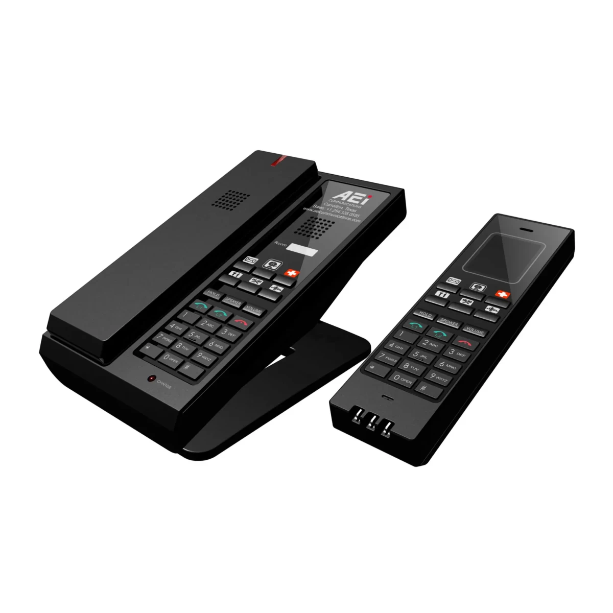 AEI AGR-8206-SMK Dual-Line Analog Cordless Telephone with Dual Keypad (master)