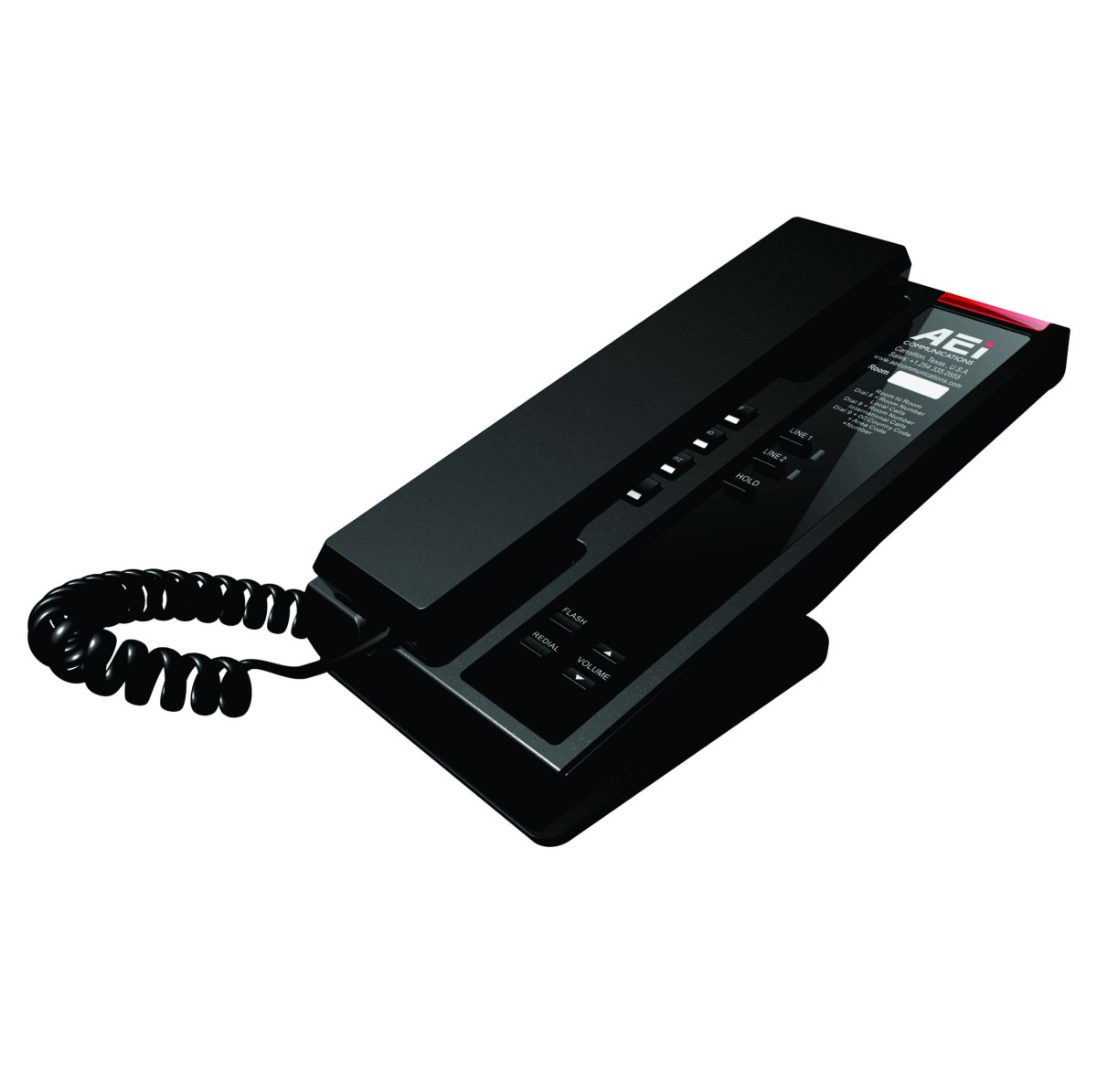 AEI ALN-5200 Slim Dual-Line Analog Corded Telephone