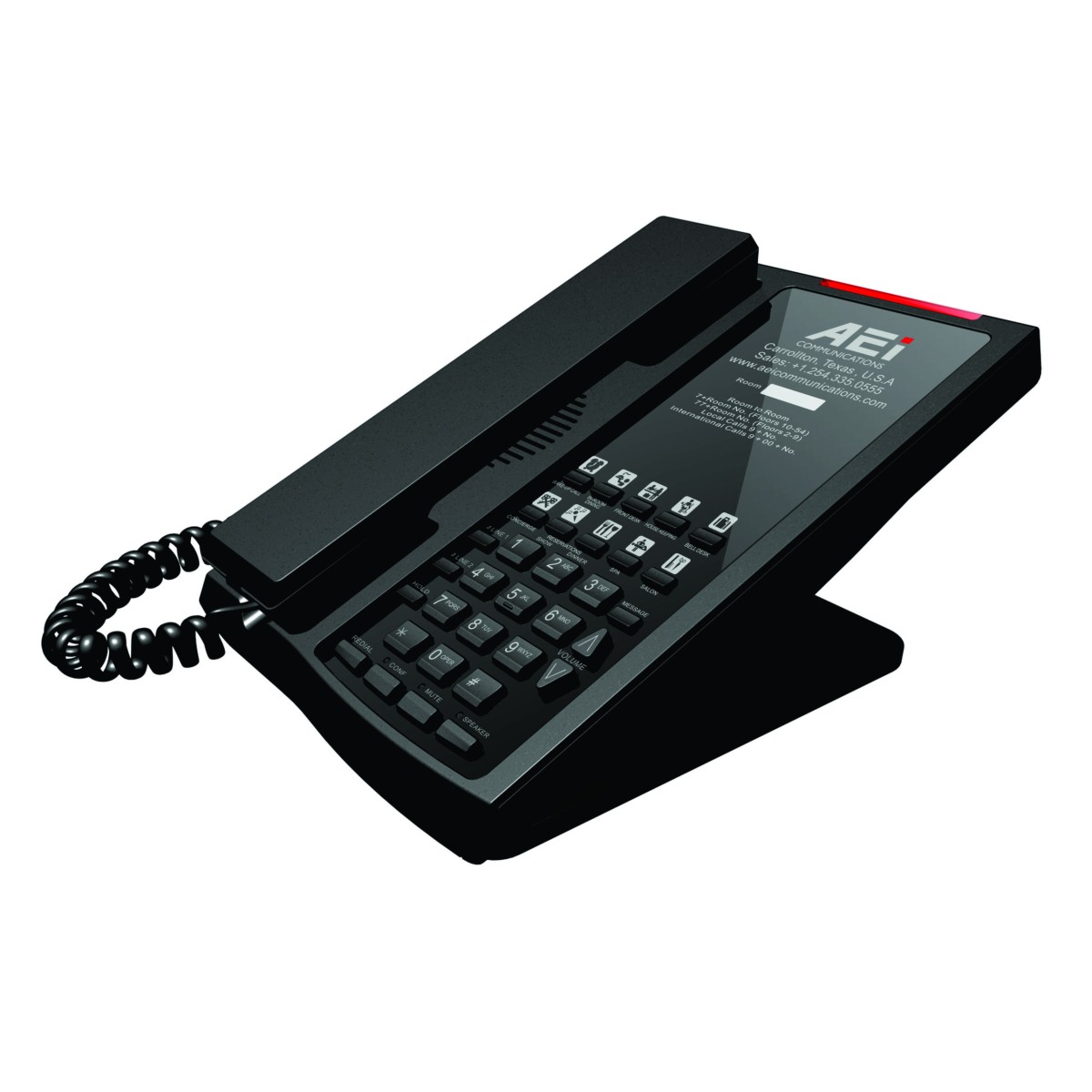 AEI ASP-9210-SM Dual-Line Analog DECT Corded Speakerphone (Master)