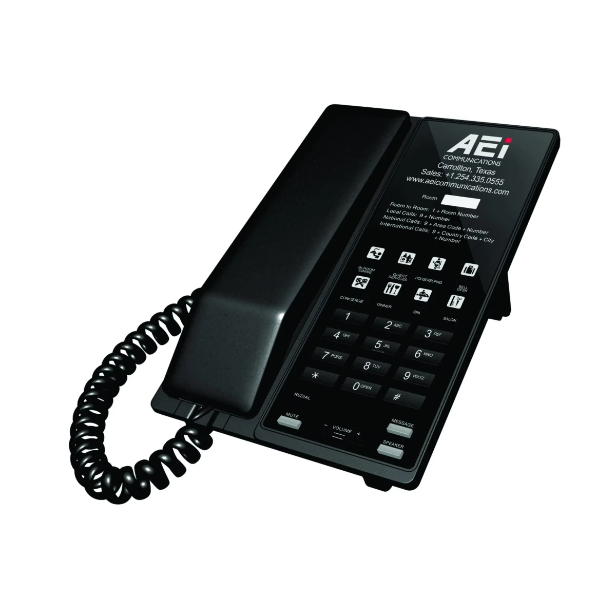 AEI VM-6108-S(A)/VM-6108-SF(A) Single-Line Analog Speakerphone