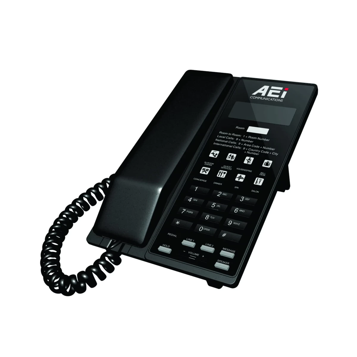 AEI VM-9X08-SM(A) Single or Dual-Line Analog DECT Corded Speakerphone