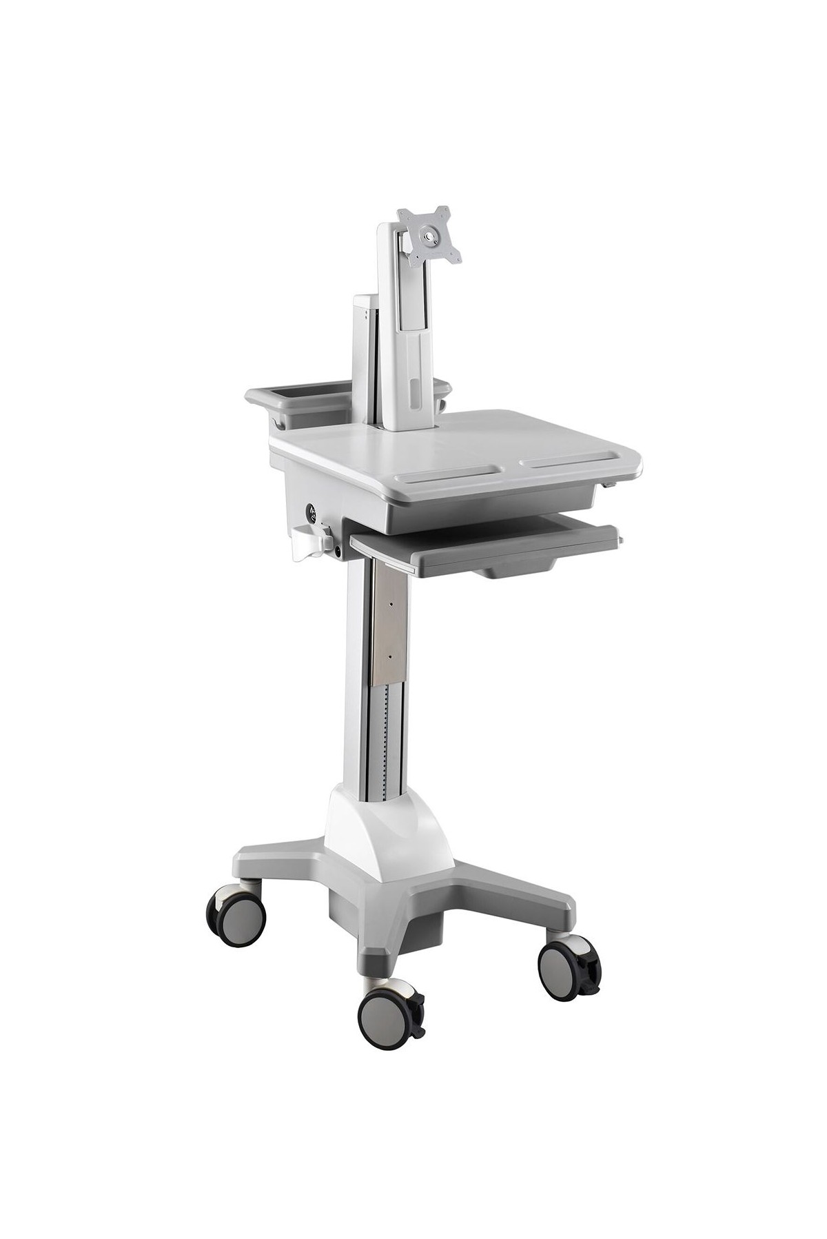 Aavara CNH01 Mobile Medical Cart - Single Monitor with height adjustment Type