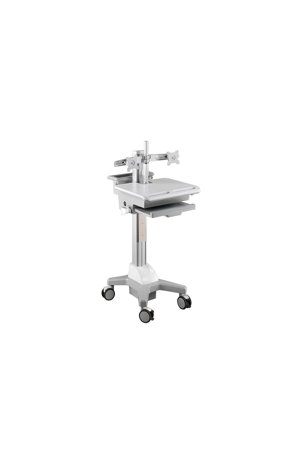 Aavara CND01 Mobile Medical Cart - Dual Monitor type