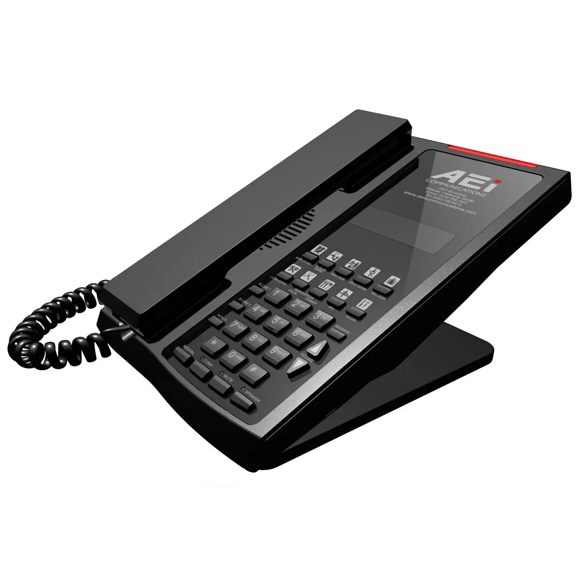 AEI SSP-9210-SM Dual-Line IP Corded Speakerphone (master)