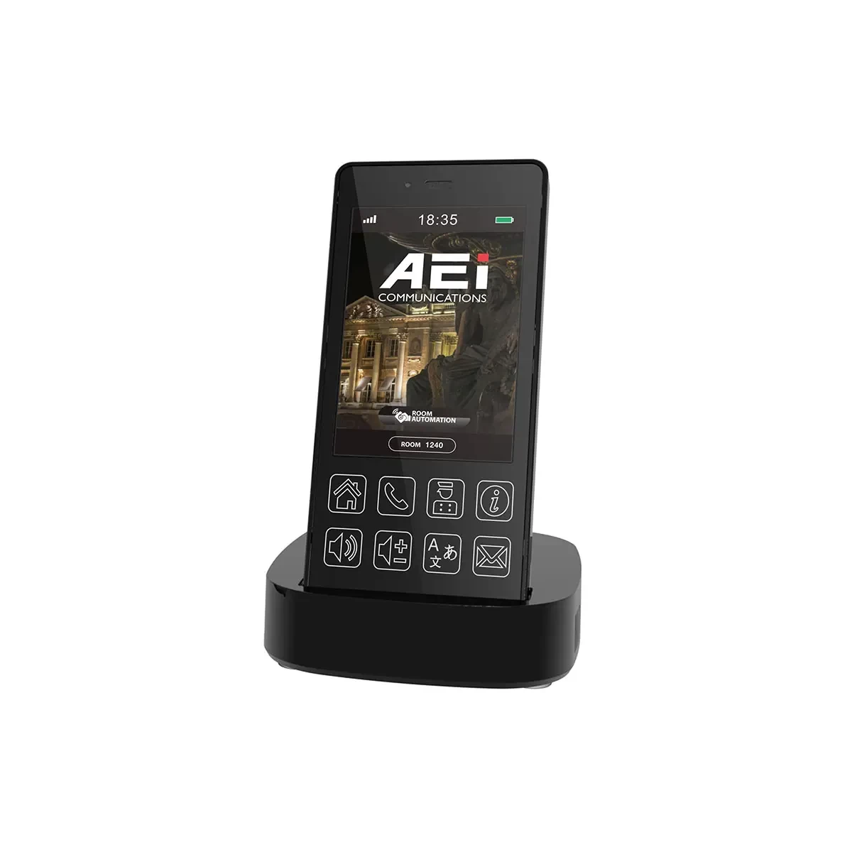 AEI VR-8200-SMB(S)/VR-8200-SPBU 3.5 inch Touch Screen DECT handset phone