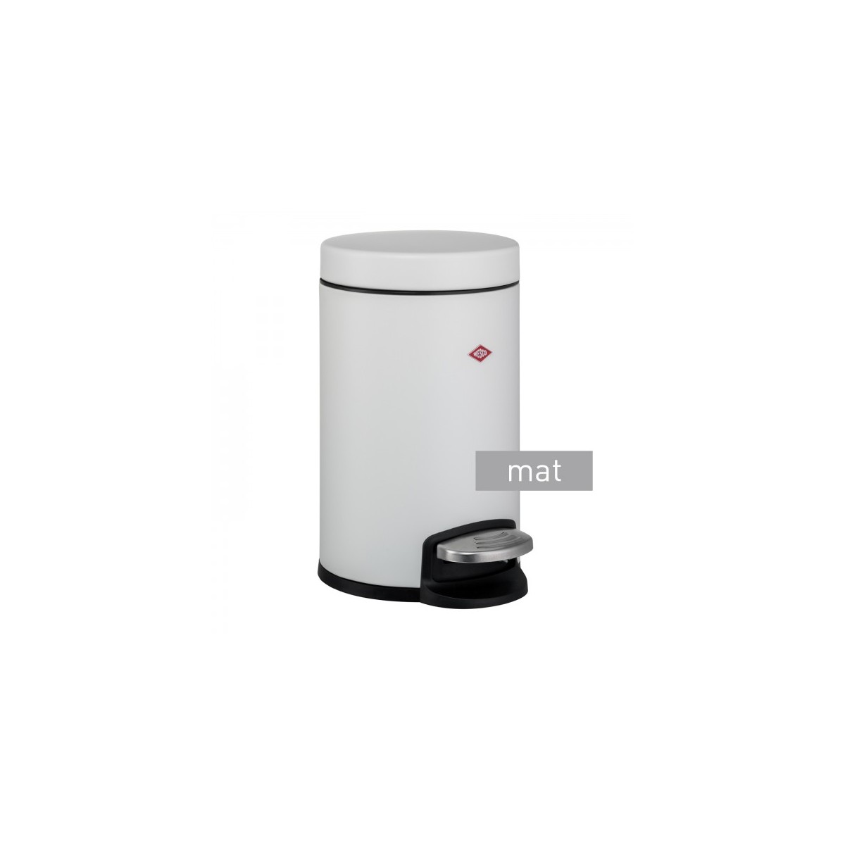 Wesco 123212-74 Pedal Bin 123 13L Matt White