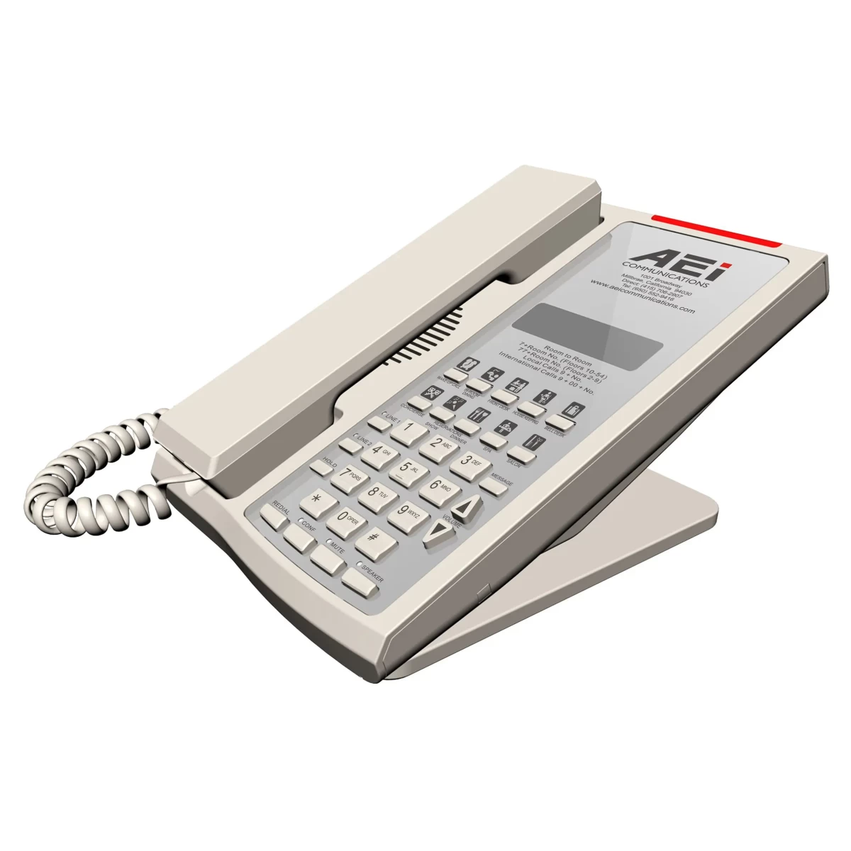AEI SSP-9210-SM Dual-Line IP Corded Speakerphone (master)