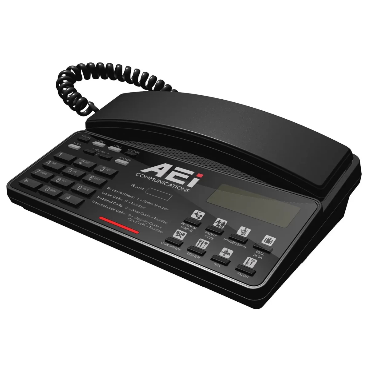 AEI VH-9X08-SU Single or Dual-Line IP Corded Speakerphone