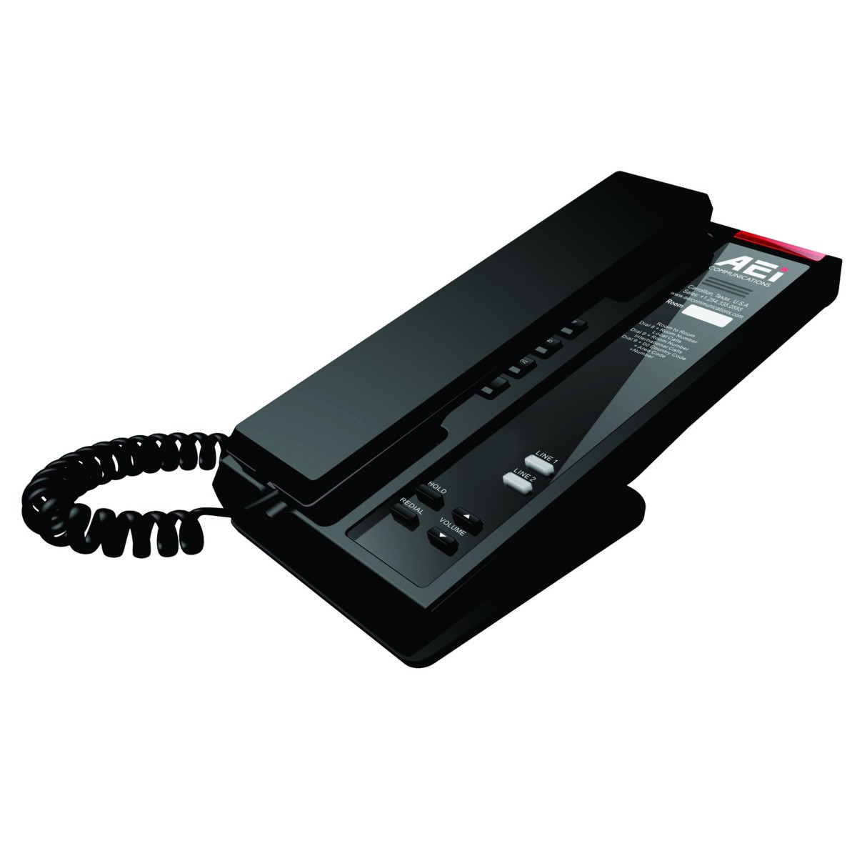 AEI SLN-1200 Slim Dual-Line IP Corded Telephone