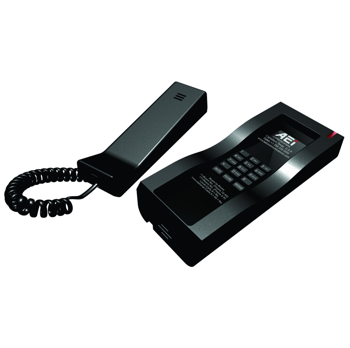 AEI AFT-4100 Compact Single-Line Analog Corded Telephone
