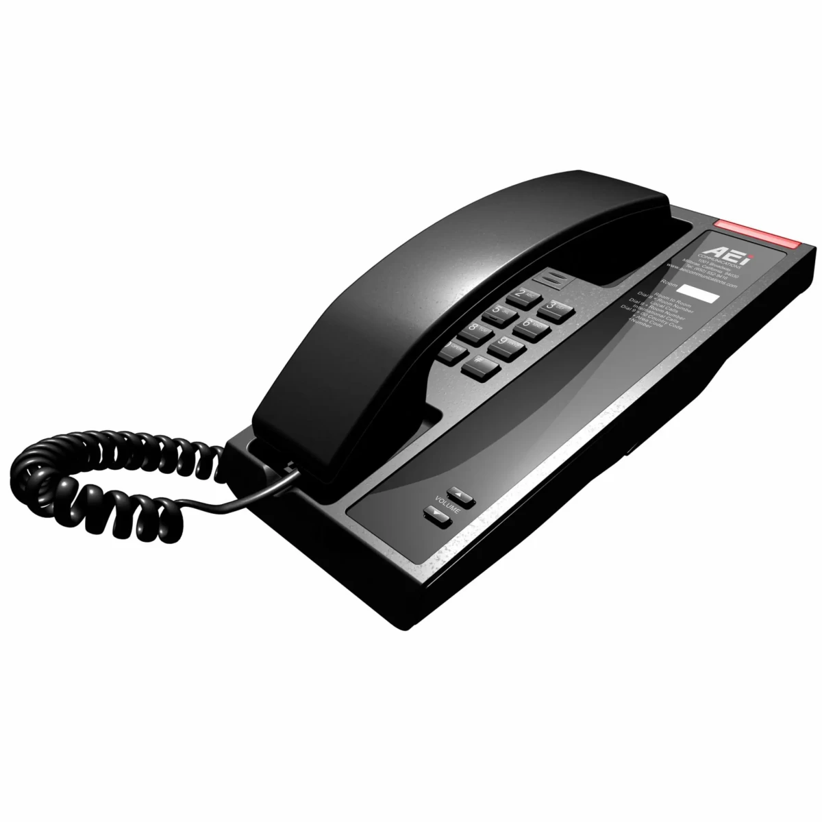 AEI AKD-5100 Slim Single-Line Analog Corded Telephone