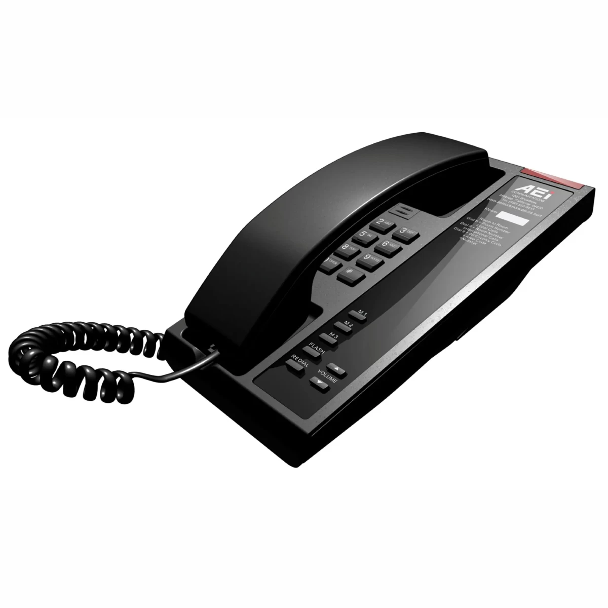 AEI AKD-5103 Slim Single-Line Analog Corded Telephone