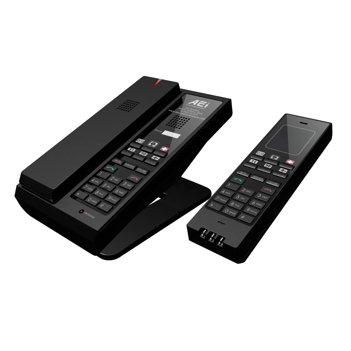 AEI SGR-8106-SMK Single-Line IP Cordless Telephone with Dual Keypad (master)