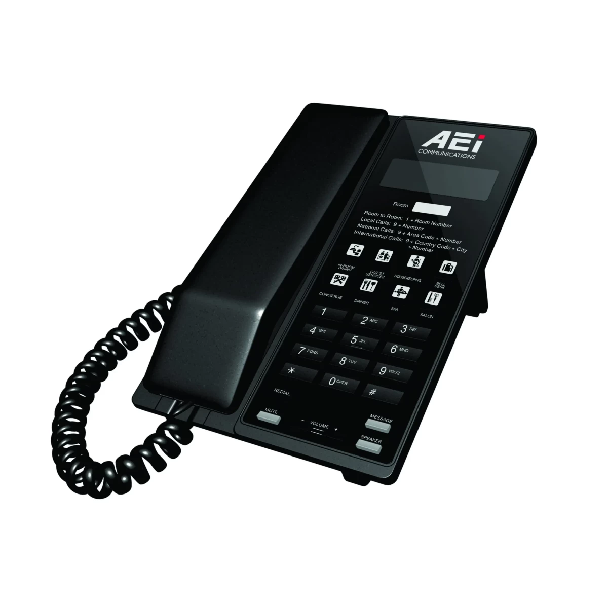 AEI VM-9108-S(S) Small LCD IP Corded Speakerphone