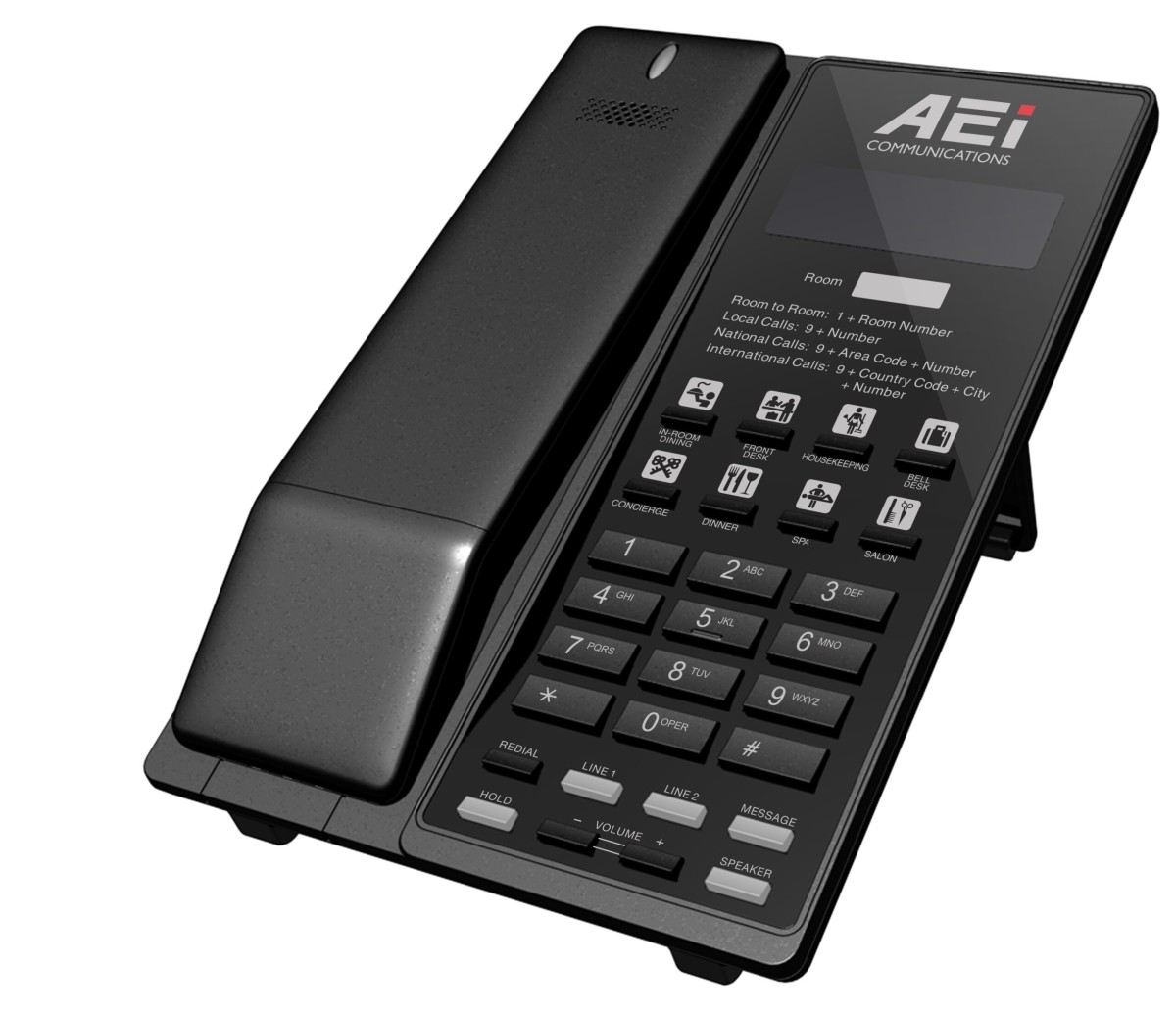 AEI VM-8X08-SMK(S) Single or Dual-Line IP DECT Cordless Telephone