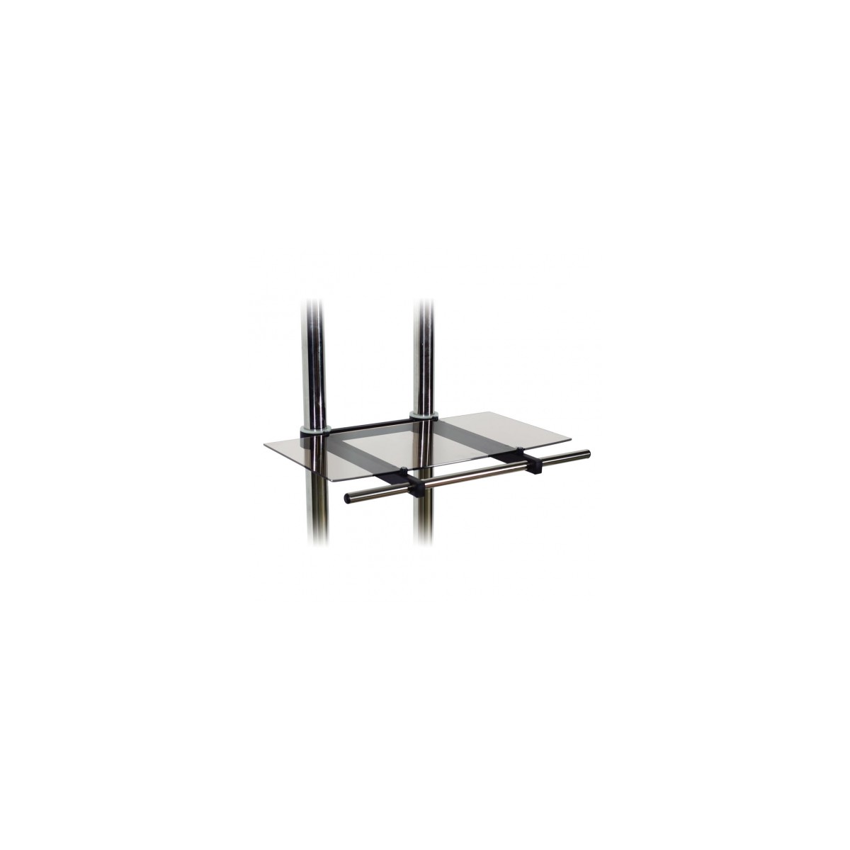 Edbak TRS2 Glass shelf with handle TR1/TR2/TR3 trolley, black