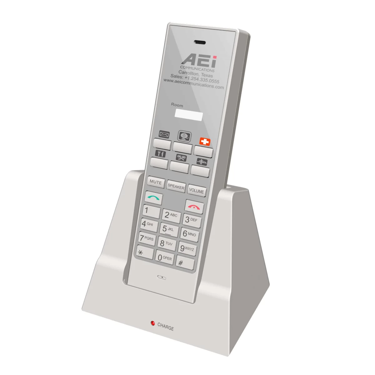 AEI GR-8106-SPBU Single-Line Non Display Cordless handset with Stand-up Base Charger (extension)
