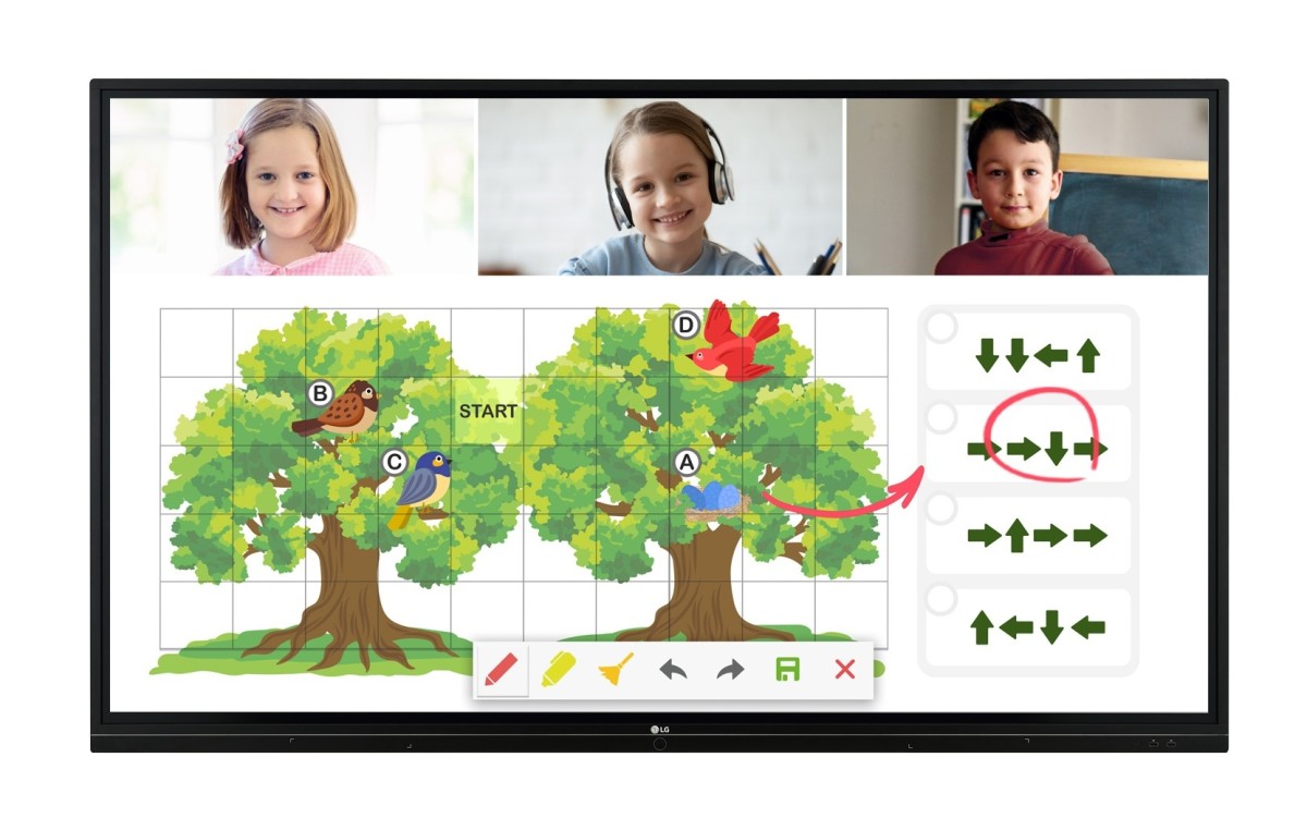 LG 55TR3BG-BX Interactive Digital Board Createboard