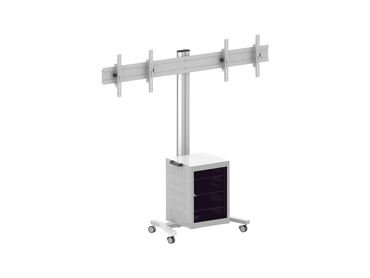 Multibrackets 7350022737778 M Public Display Stand 180 Dual MediaBox4 Silver