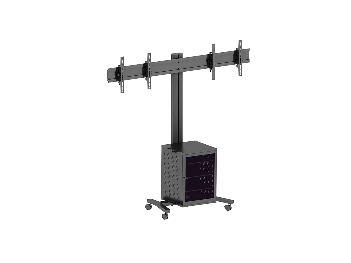 Multibrackets 7350022737785 M Public Display Stand 180 Dual MediaBox4 Black