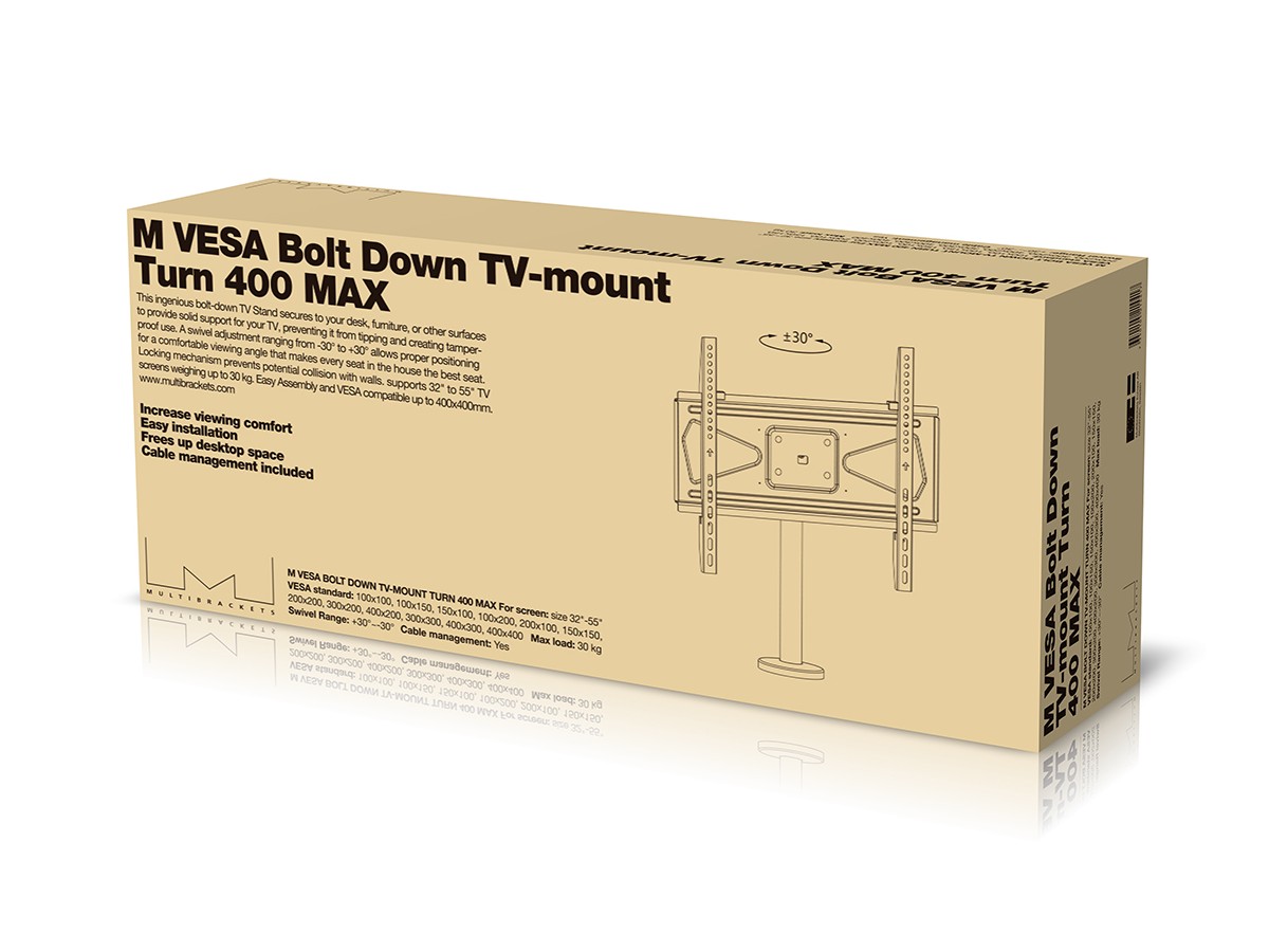 Multibrackets 7350105214417 M VESA Bolt Down TV-mount Turn 400 MAX