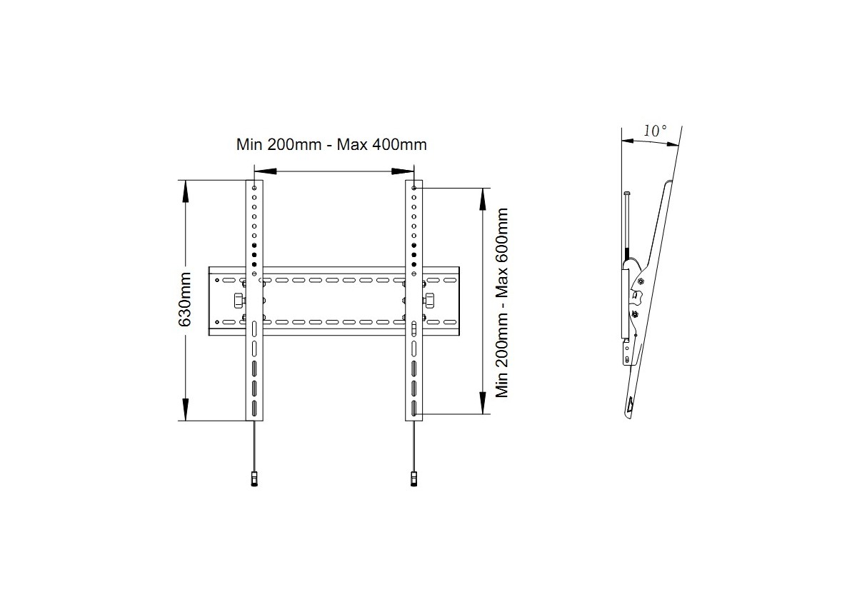 Multibrackets 7350073731107 M Universal Tilt Wallmount SD MAX 800x600