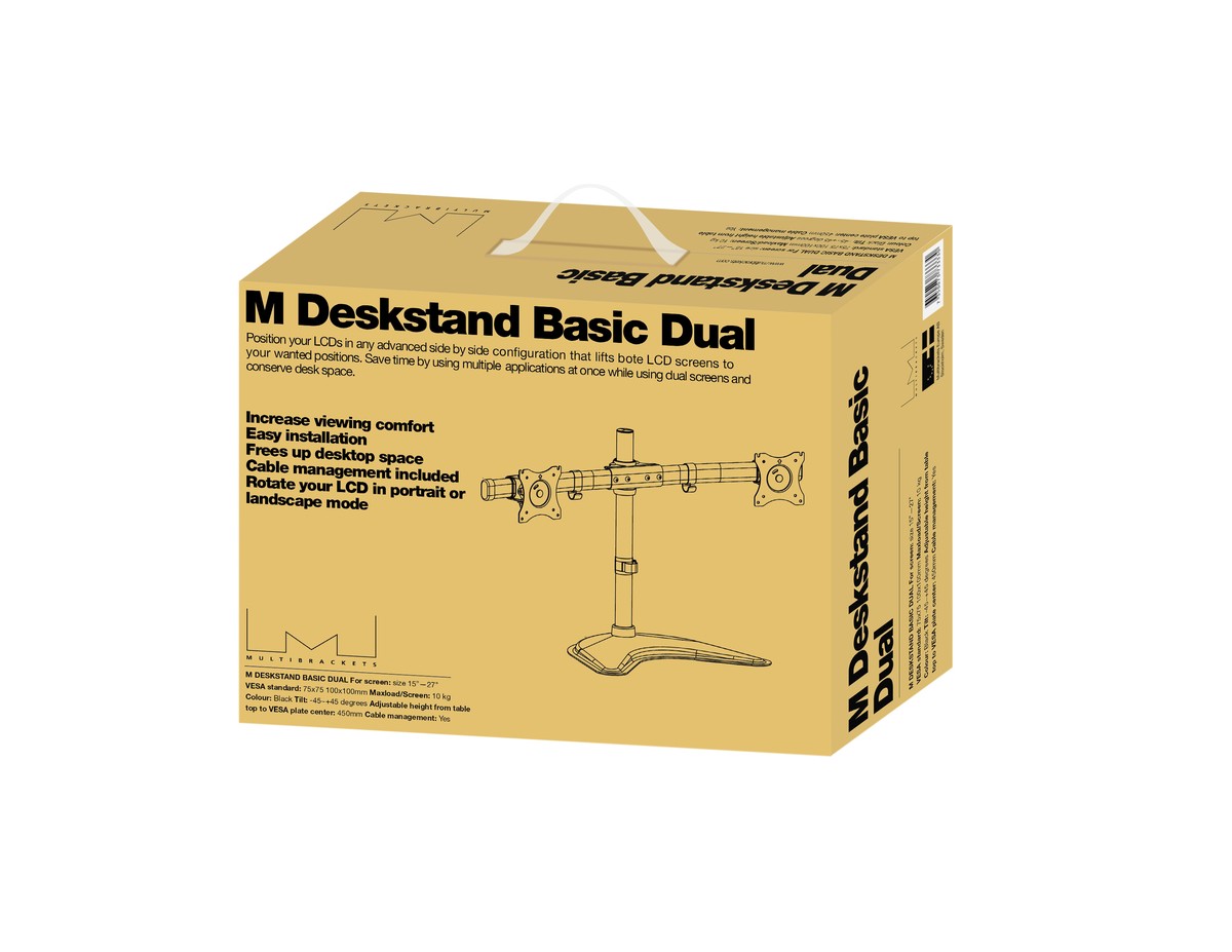 Multibrackets 7350073733330 M Deskstand Basic Dual