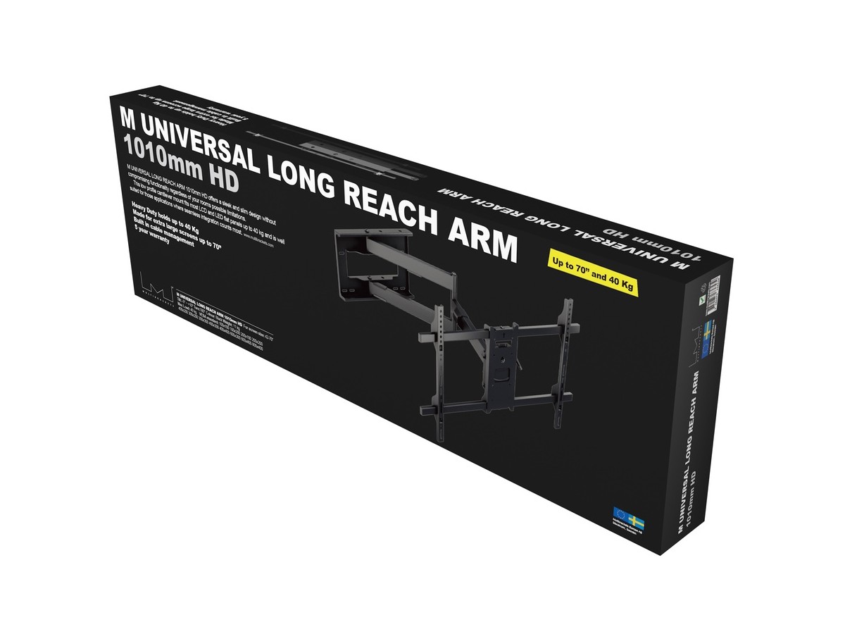 Multibrackets 7350073736539 M Universal Long Reach Arm 1010mm HD, Single