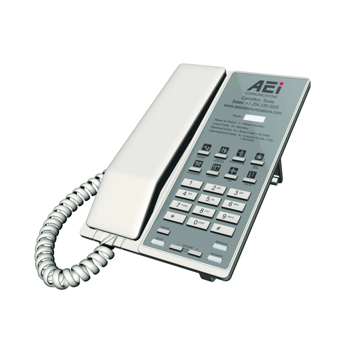 AEI VM-6108-S(A)/VM-6108-SF(A) Single-Line Analog Speakerphone