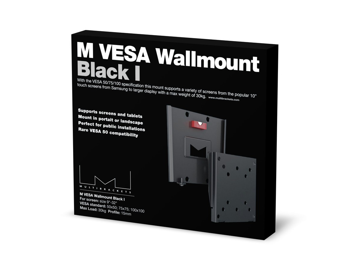 Multibrackets 7350022732988 M VESA Wallmount I Black 50x50 75x75 100x100