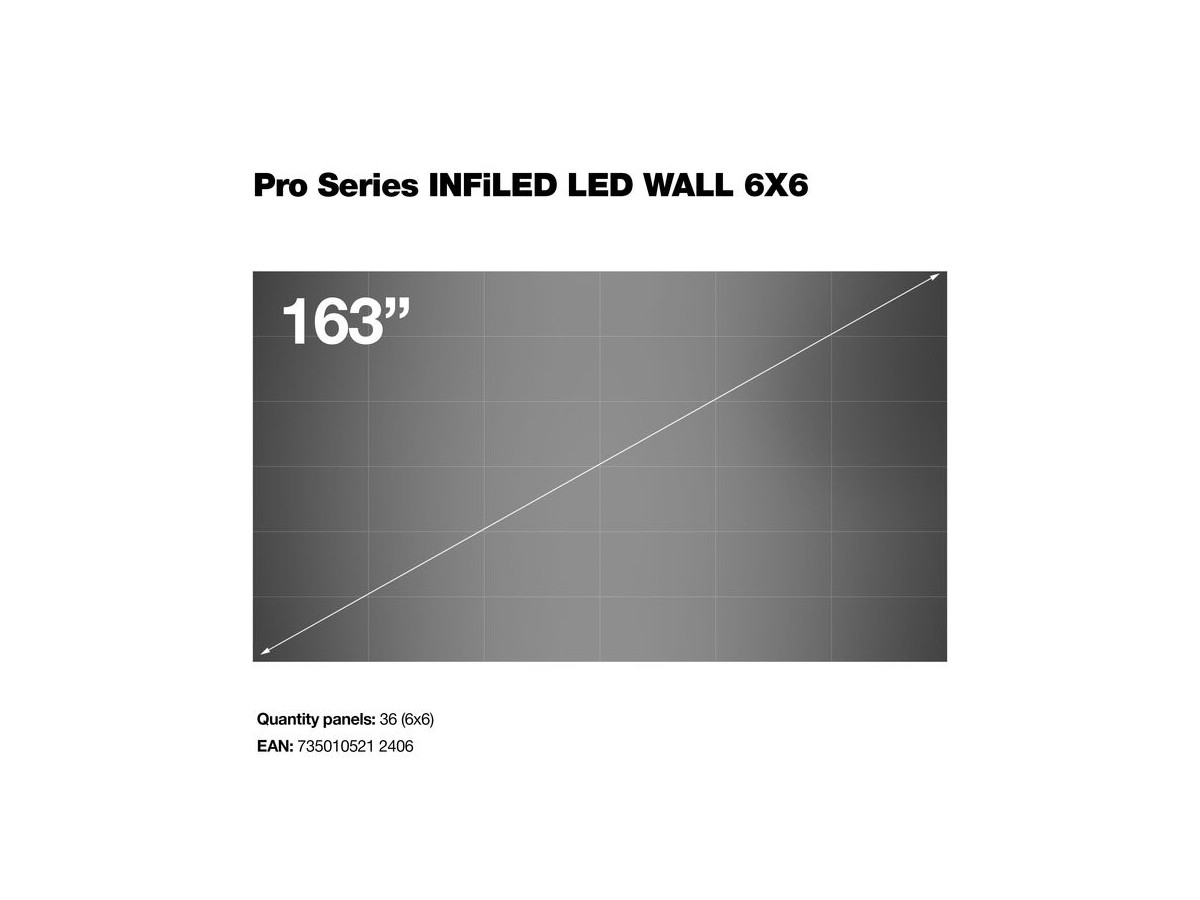 Multibrackets 7350105212406 Pro Series INFiLED LED WALL 6X6
