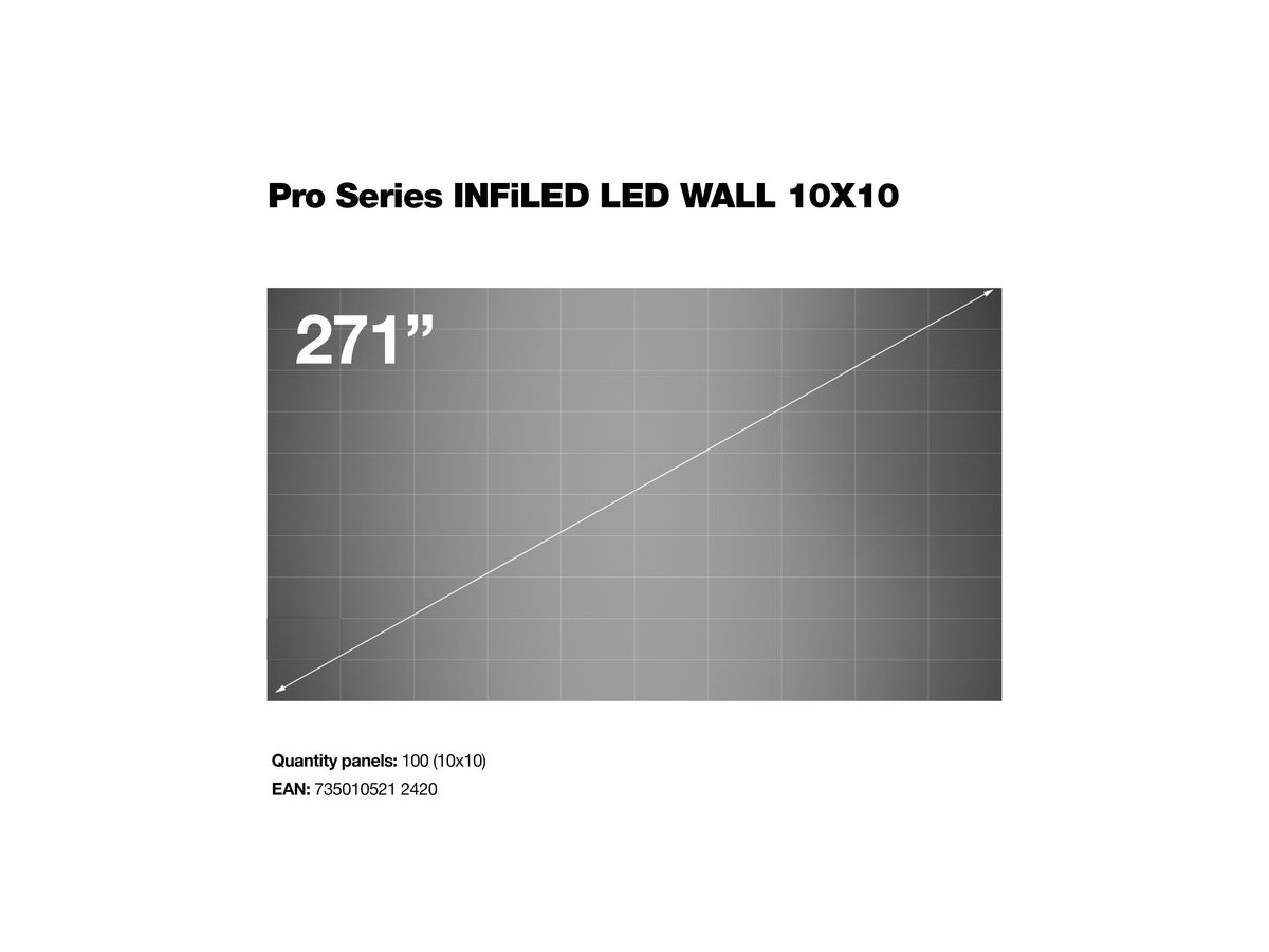 Multibrackets 7350105212420 Pro Series INFiLED LED WALL 10X10