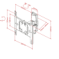 Multibrackets 7350022735071 M VESA Flexarm Tilt & Turn II Small