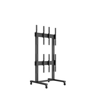 Multibrackets 7350073731817 M Public Video Wall Stand Portrait 4-Screens 40-55'' Black