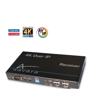 Aavara PB9000-RE 4K Over IP Receiver with Video Scaler and USB KVM