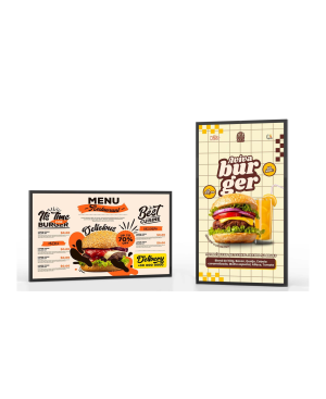 Amber 55'' Outdoor High Brightness Display Slim 26mm with Android