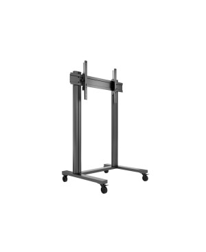 Multibrackets 7350073732739 M Public Display Stand 180 Dual Pillar Wheelbase Black