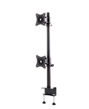 Edbak SV08 Desktop Mount for Two 19″-27″ Screens, Vertical Setup