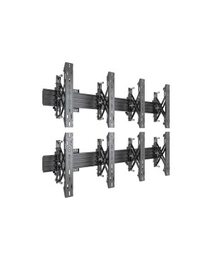 Multibrackets 7350105212628 M Wallmount Pro MBW2UX2 Push In Pop Out Black