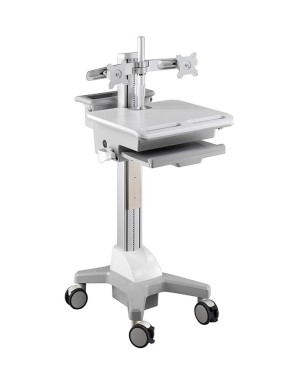 Aavara CND01 Mobile Medical Cart - Dual Monitor type